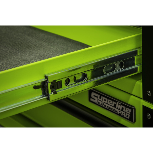 Sealey Superline PRO® Black Edition Mobile Trolley with Wooden Worktop 15 Drawer 1549mm