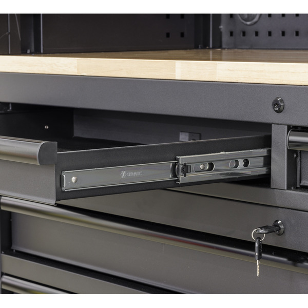 Sealey Superline PRO® Black Edition Top Hutch & 2 Drawer Riser 1549mm
