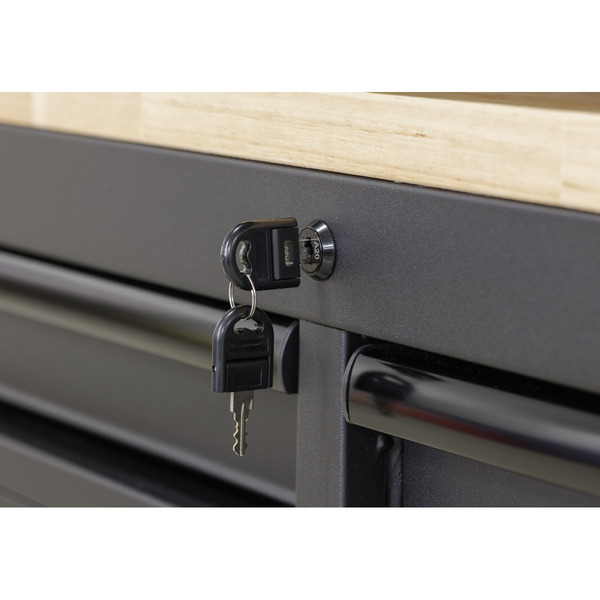 Sealey Superline PRO® Black Edition Top Hutch & 2 Drawer Riser 1549mm