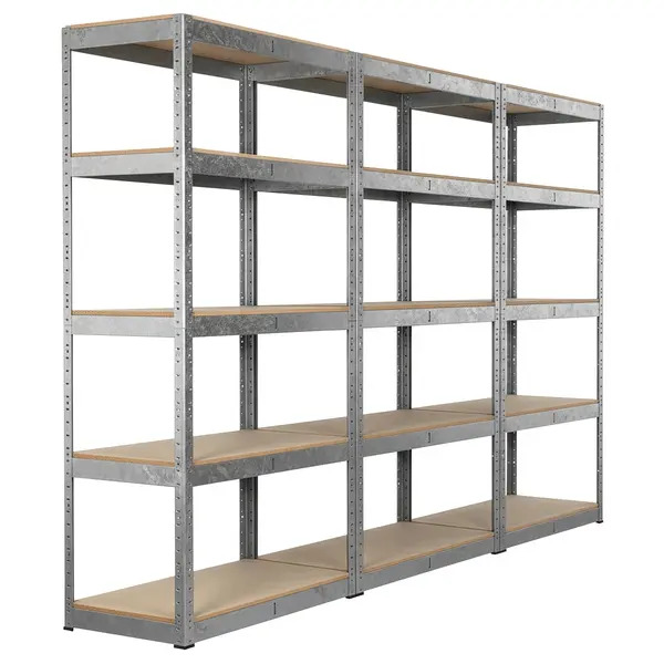 Sealey AP6350GSCOMBO1 Racking Unit with 5 Shelves 350kg Capacity Per Level - Set of 3