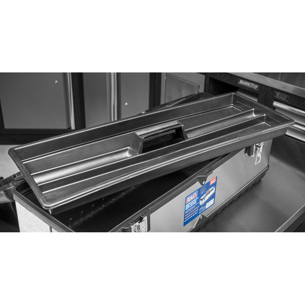 Sealey AP660S Stainless Steel Toolbox with Tote Tray 660mm
