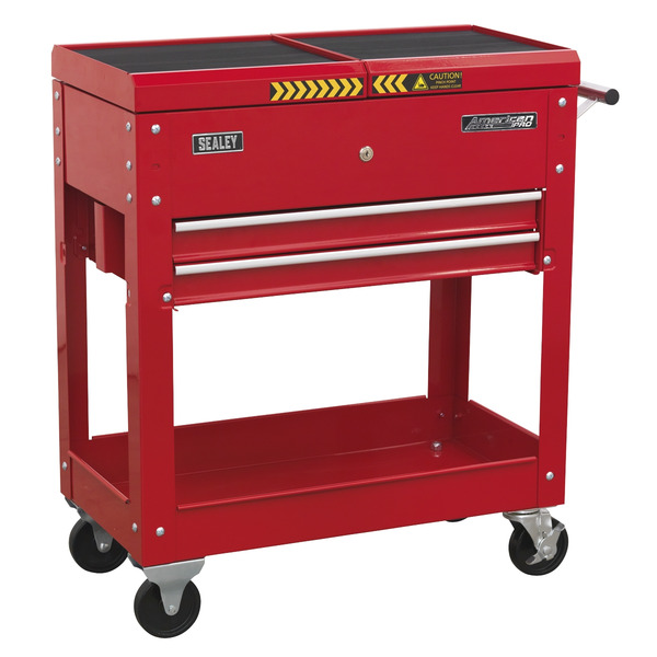 American PRO® Mobile Tool & Parts Trolley - Red