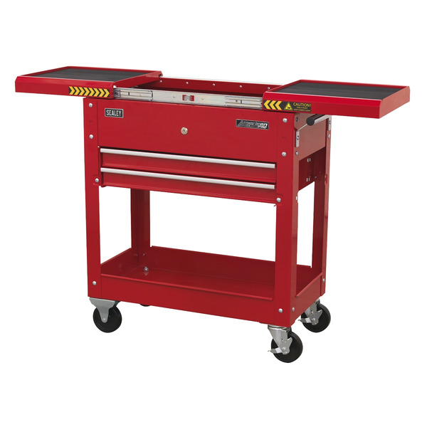 American PRO® Mobile Tool & Parts Trolley - Red