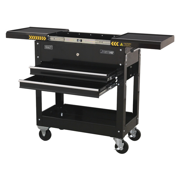 Sealey American PRO® Mobile Tool & Parts Trolley - Black