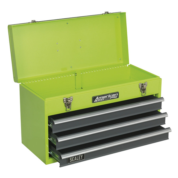 Sealey AP9243BBHV American PRO&reg; Tool Chest 3 Drawer - Green/Grey