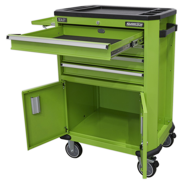 Sealey Superline PRO® Tool Trolley with 4 Drawers & 2 Door Cupboard