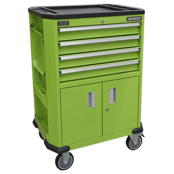 Sealey Superline PRO® Tool Trolley with 4 Drawers & 2 Door Cupboard