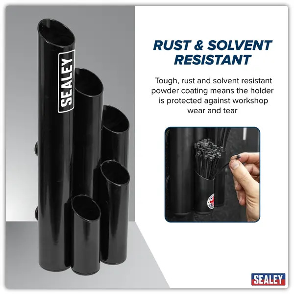 Sealey APCTHBXL Large Magnetic Cable Tie Holder - Black
