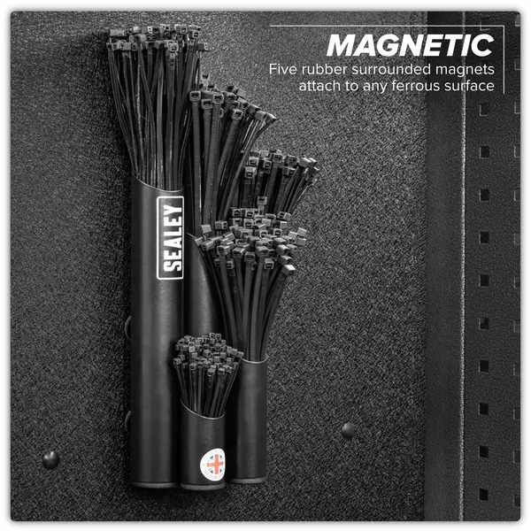 Sealey APCTHBXL Large Magnetic Cable Tie Holder - Black