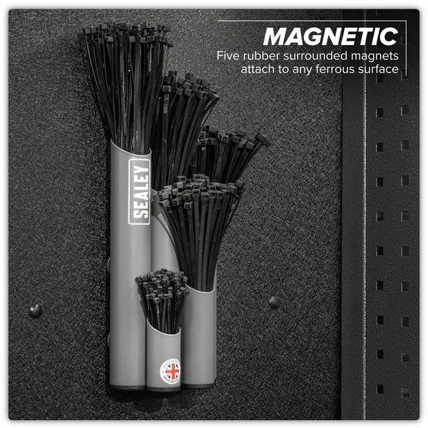 Sealey APCTHGXL Large Magnetic Cable Tie Holder - Grey