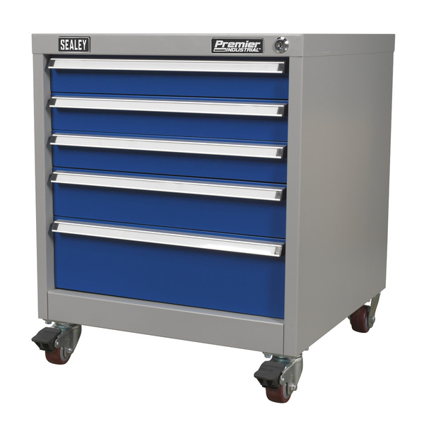 Sealey Premier Industrial™ Mobile Industrial Cabinet 5 Drawer