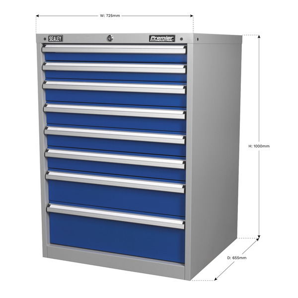 Sealey Premier Industrial™ Cabinet 8 Drawer