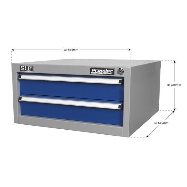 Sealey Premier Industrial™ Double Drawer Unit for API Series Workbenches