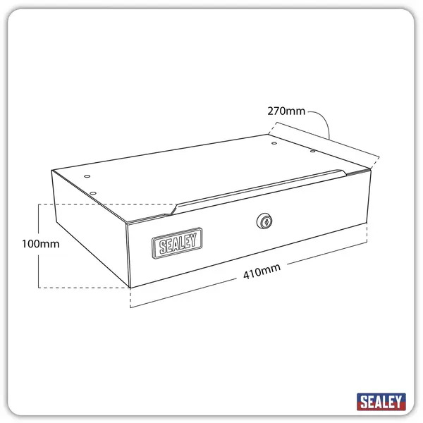 Sealey APLHTB Side Cabinet for Long Handle Tools - Black