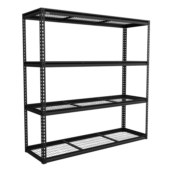 Sealey Heavy-Duty Modular Racking Unit with 4 Mesh Shelves 300kg Capacity Per Level 1830mm
