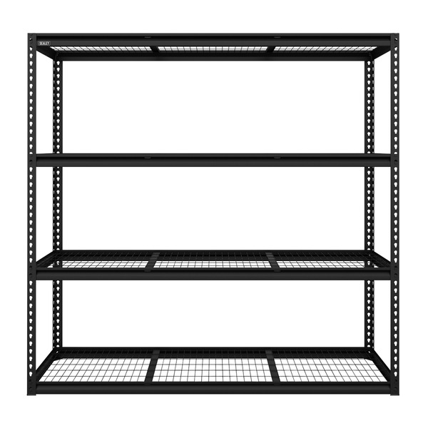 Sealey Heavy-Duty Modular Racking Unit with 4 Mesh Shelves 300kg Capacity Per Level 1830mm