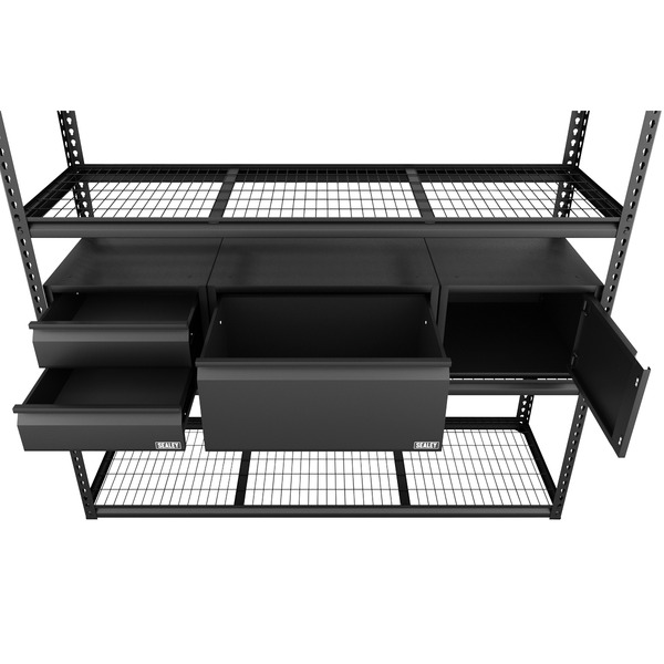 Sealey Heavy-Duty Modular Racking Kit with 3 Storage Units
