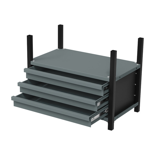 Sealey APMRM2 Modular Storage Mid Unit 3 Drawer & 1 Shelf 580mm