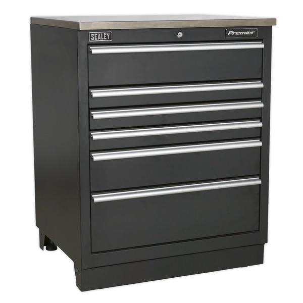 Premier™ Heavy-Duty Modular Floor Cabinet 6 Drawer 775mm