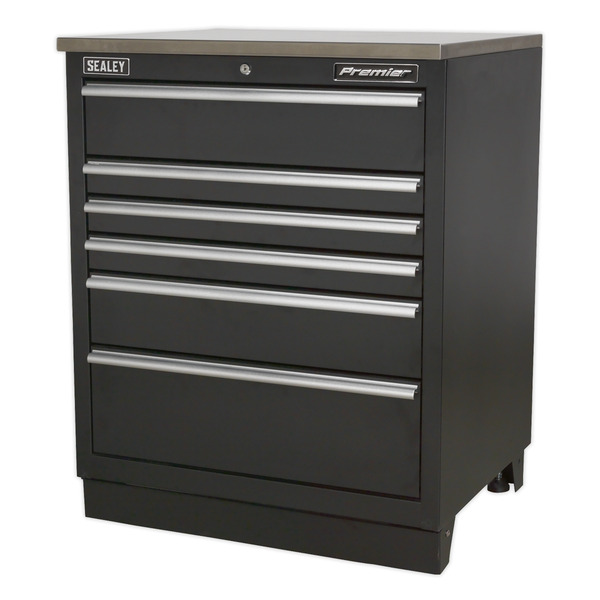 Premier™ Heavy-Duty Modular Floor Cabinet 6 Drawer 775mm