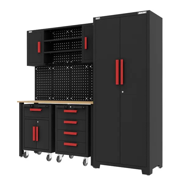 Sealey APMS12OP American PRO&reg; Complete Garage Storage System with 2 Mobile Trolleys