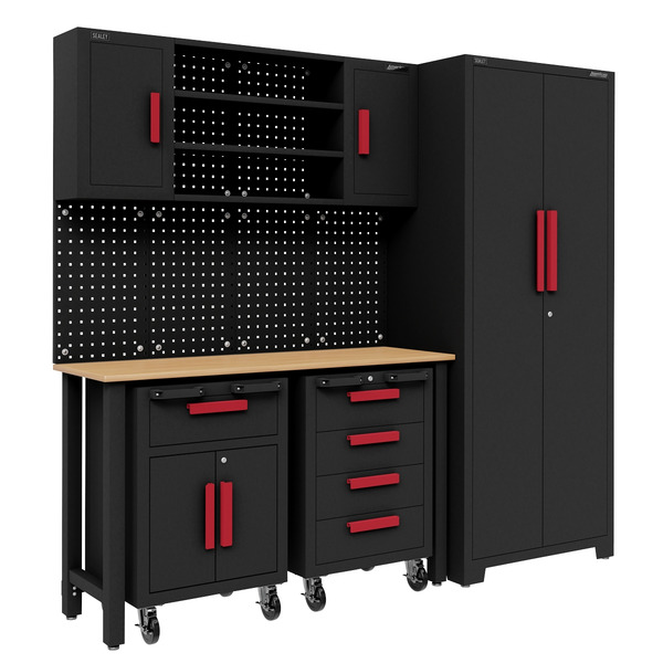 Sealey Complete Garage Storage System with 2 Mobile Trolleys