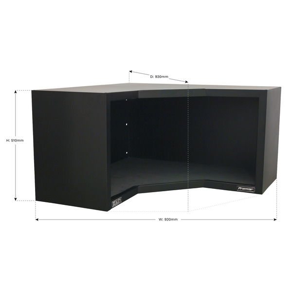 Sealey Premier™ Heavy-Duty Modular Corner Wall Cabinet 930mm