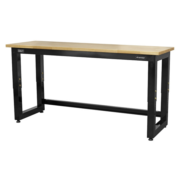 Sealey Premier™ Heavy-Duty Steel Adjustable Workbench with Wooden Worktop 1830mm