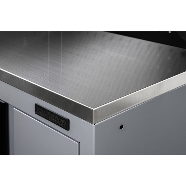 Sealey Superline PRO® Black Edition Stainless Steel Worktop 2040mm