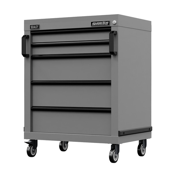 Sealey APMS34BE Superline PRO® Black Edition Modular Mobile Cabinet 5 Drawer 650mm