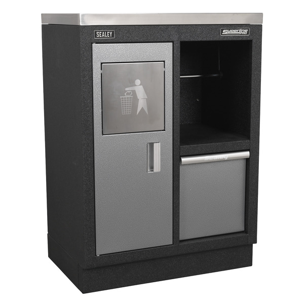 Superline PRO® Corner Storage System with Stainless Worktop 1.55m