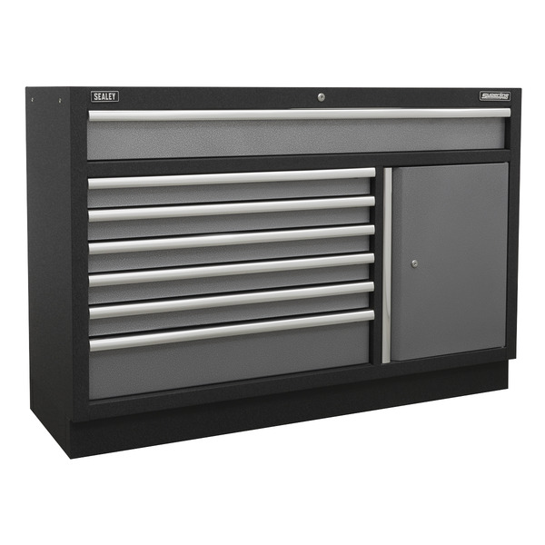 Superline PRO® Modular Storage System Combo with Pressed Wood Worktop