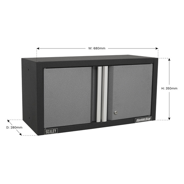 Sealey APMS65 Superline PRO&reg; Modular Wall Cabinet 2 Door 680mm