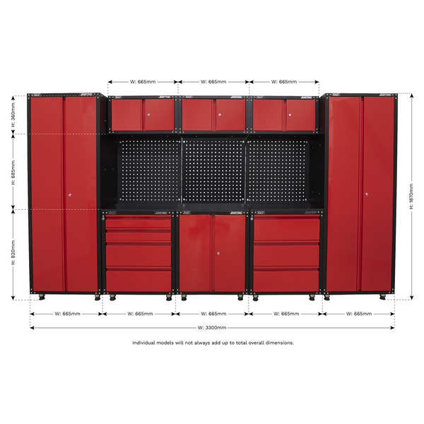 Sealey American PRO® Storage System 3.3m