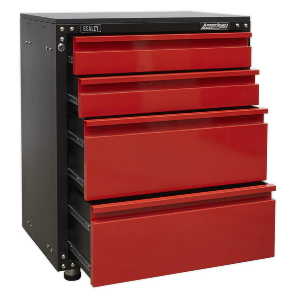 American PRO® Modular Cabinet with Worktop 4 Drawer 665mm