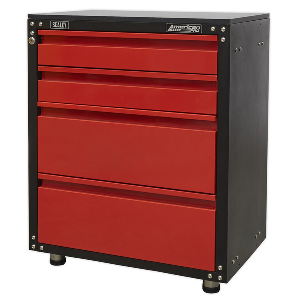 American PRO® Modular Cabinet with Worktop 4 Drawer 665mm