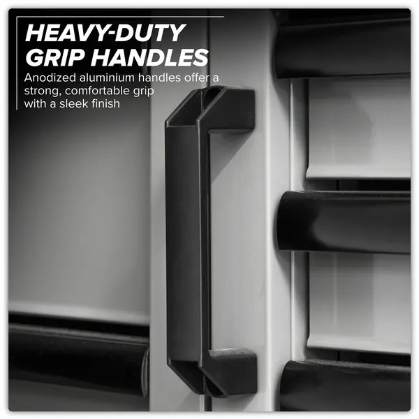 Sealey APMSBESTACK02SS Superline PRO® Black Edition Storage System with Stainless Worktop 2.64m