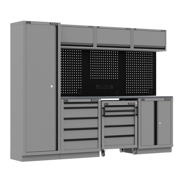 Sealey APMSBESTACK02SS Superline PRO® Black Edition Storage System with Stainless Worktop 2.64m