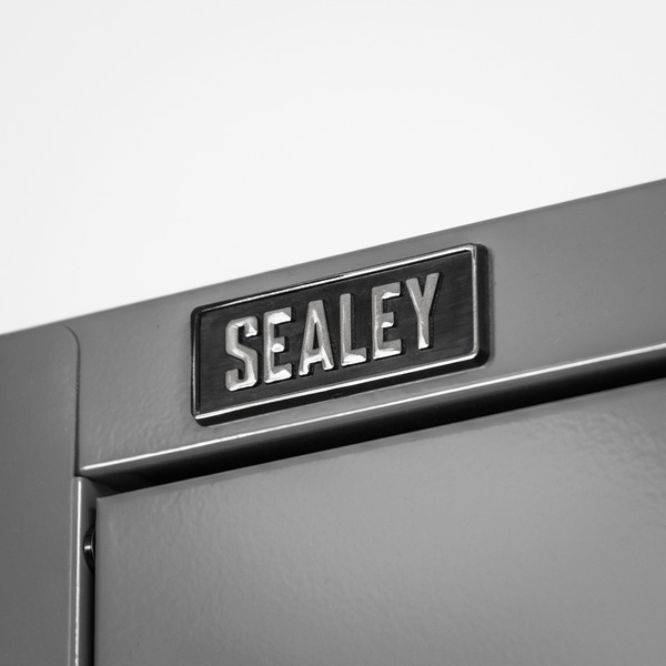 Sealey APMSBESTACK03SS Superline PRO® Black Edition Storage System with Stainless Worktop 2.04m