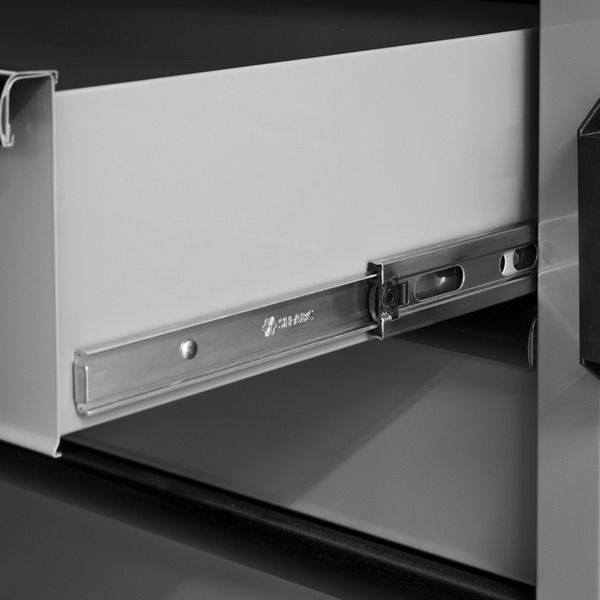 Sealey APMSBESTACK04WW Superline PRO&reg; Black Edition Storage System with Rubber Wood Worktop 2.04m