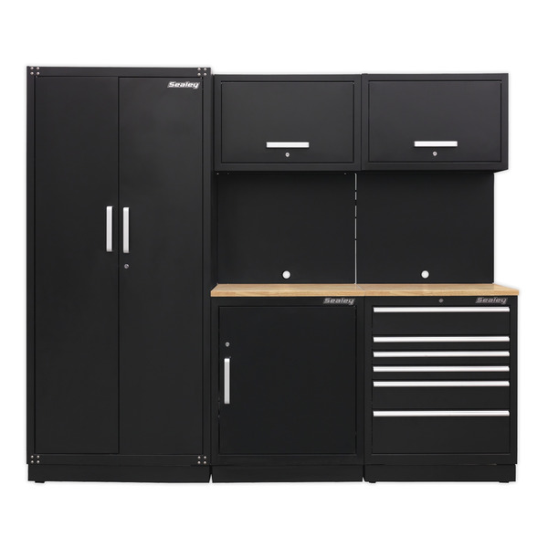 Premier™ Storage System with Hardwood Worktop 2.48m