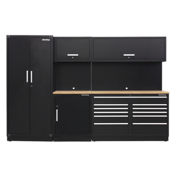 Sealey Premier™ Storage System with Hardwood Worktop 3.26m
