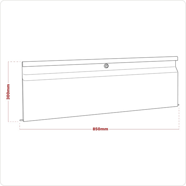 Sealey APMSV03 Superline PRO&reg; Modular Lockable Storage Door 845mm
