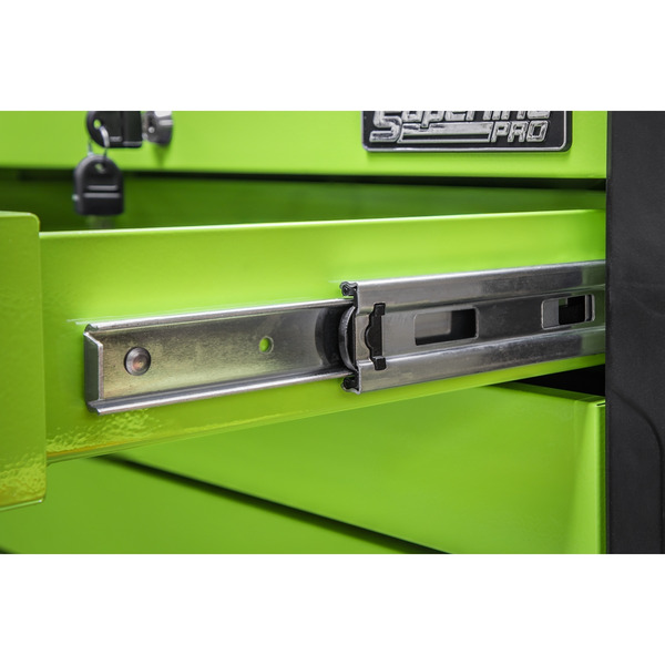 Superline PRO® Push-to-Open Topchest 4 Drawer - Green