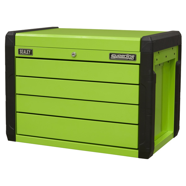 Superline PRO® Push-to-Open Topchest 4 Drawer - Green