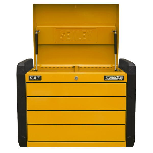 Sealey Superline PRO® Push-to-Open Topchest 4-Drawer - Orange