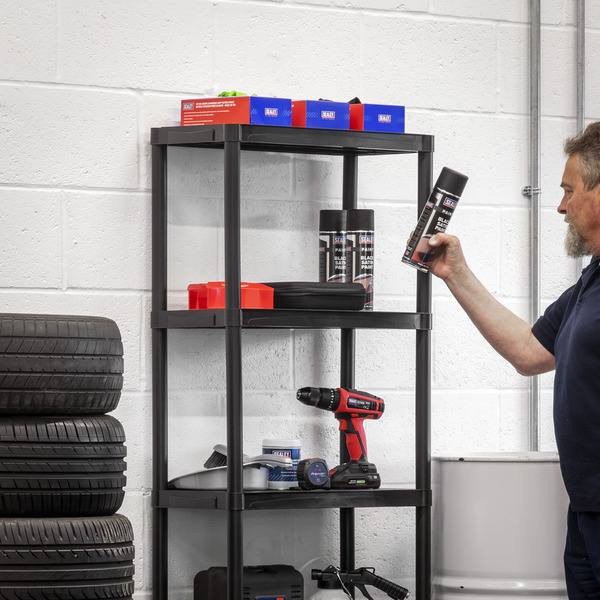 Sealey APPR5 Plastic Racking Unit with 5 Shelves 25kg Capacity Per Level