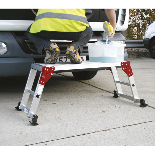 Sealey APS2 Aluminium 2-Tread Folding Platform - EN 131-4