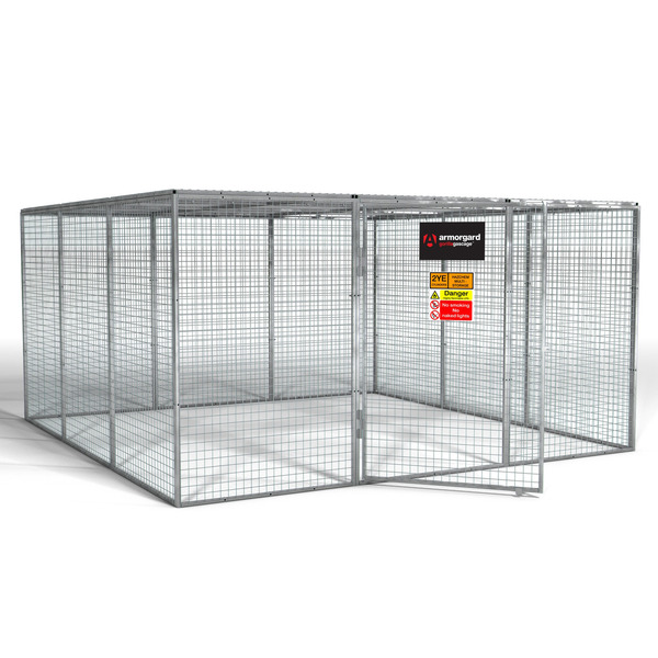 Armorgard GGC16 Gorilla Gas Cage, Modular Bolt-together Gas Cage - 3612 x 3666 x 1831 mm