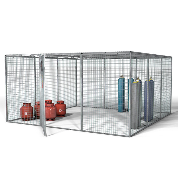 Armorgard GGC16 Gorilla Gas Cage, Modular Bolt-together Gas Cage - 3612 x 3666 x 1831 mm